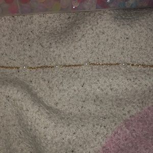 Gold ankle bracelet